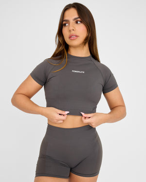Evolve Crop Top SS senza cuciture
