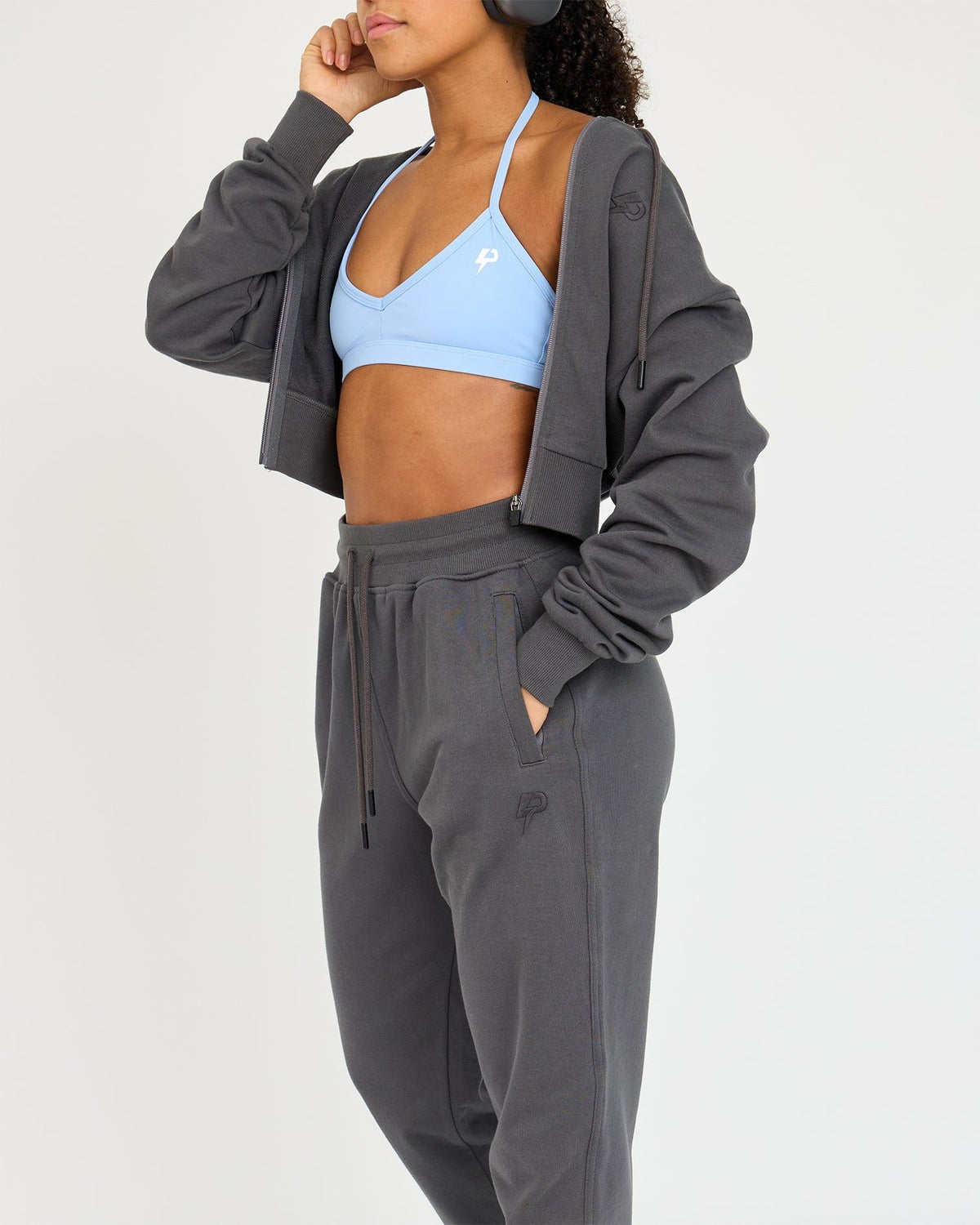 Core Classic Cropped Zip Hoodie