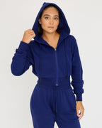 Sudadera con cremallera Core Classic Cropped