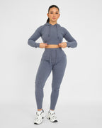 Lounge-Hoodie mit kurzem Schnitt