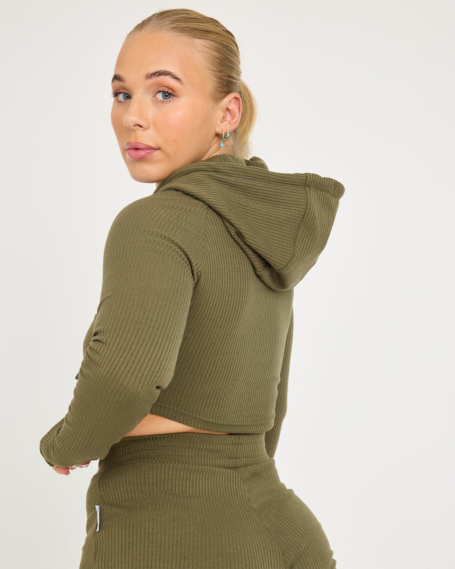 Sudadera con capucha Lounge Cropped