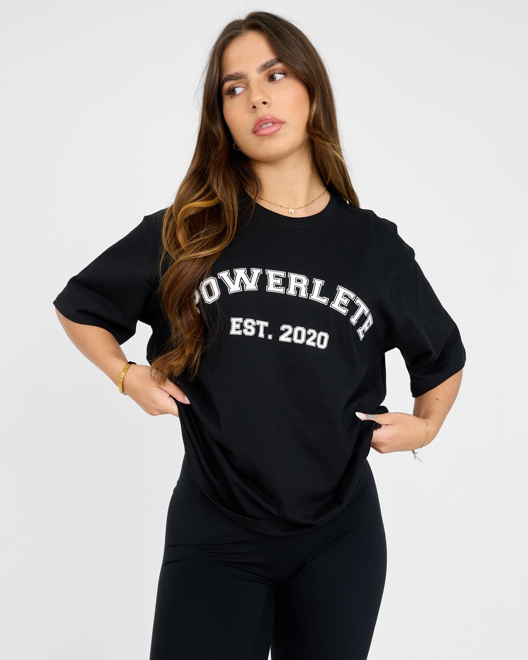Varsity överdimensionerad t-shirt
